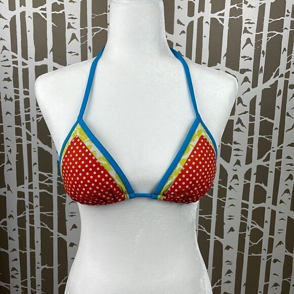 GAP Body rust orange polka dot string bikini - Picture 3 of 12